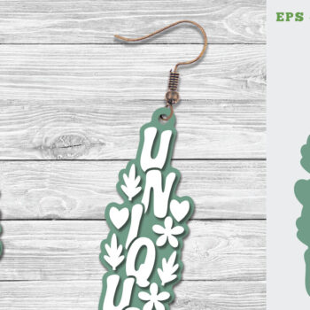 Intra απο ξύλο plywood 3mm-4mm πάχος – Μοναδικά σκουλαρίκια κοπής με λέιζερ Δίασταση  5x5 cm INTRAFABR-111648302 - Image 1