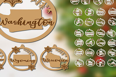 Intra απο ξύλο plywood 3mm-4mm πάχος – Πακέτο στολιδιών Ηνωμένων Πολιτειών. Δίασταση  20x20 cm INTRAFABR-18885748