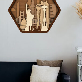 Intra απο ξύλο plywood 3mm-4mm πάχος – Πρότυπο πάνελ τοίχου Ηνωμένων Πολιτειών Δίασταση  40x30 cm INTRAFABR-106827946 - Image 2