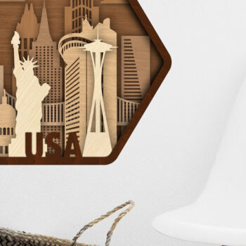 Intra απο ξύλο plywood 3mm-4mm πάχος – Πρότυπο πάνελ τοίχου Ηνωμένων Πολιτειών Δίασταση  40x30 cm INTRAFABR-106827946 - Image 3