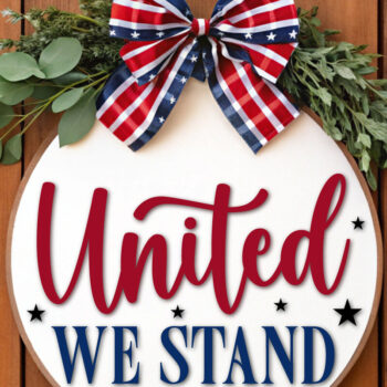 Intra απο ξύλο plywood 3mm-4mm πάχος – United We Stand – Perfect Door Sign Δίασταση 40x30 cm INTRAFABR-118425347 - Image 2