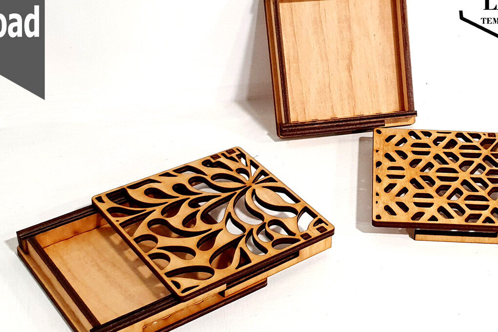 Intra απο ξύλο plywood 3mm-4mm πάχος – Κουτί γενικής χρήσης με 22 διαφορετικά σχέδια Δίασταση  20x20 cm INTRAFABR-92968299