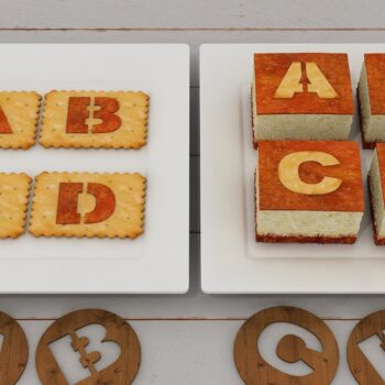 Intra απο ξύλο plywood 3mm-4mm πάχος – Στένσιλ μαγειρικής άνω γράμματα για DIY Δίασταση  20x20 cm INTRAFABR-42351620 - Image 1