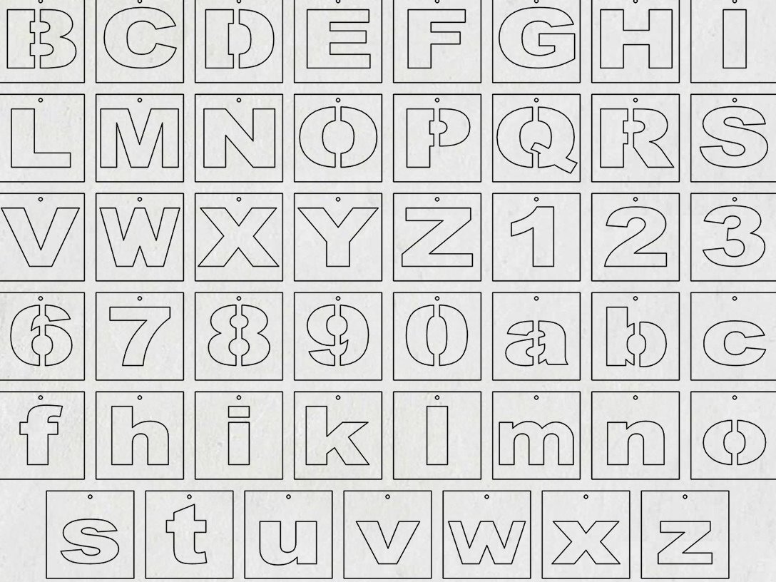 Intra απο ξύλο plywood 3mm-4mm πάχος – Πρότυπο κεφαλαίων γραμμάτων Πεζά Δίασταση  20x20 cm INTRAFABR-39074418