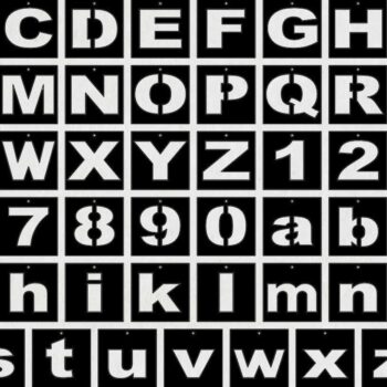 Intra απο ξύλο plywood 3mm-4mm πάχος – Πρότυπο κεφαλαίων γραμμάτων Πεζά Δίασταση  20x20 cm INTRAFABR-39074418 - Image 2