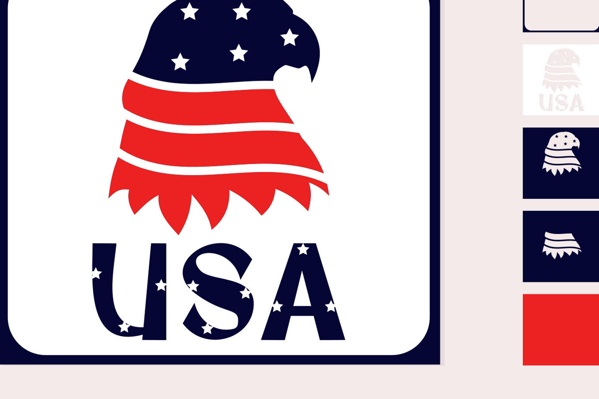 Intra απο ξύλο plywood 3mm-4mm πάχος – ΗΠΑ - 4 Ιουλίου 3D Paper Cut Δίασταση  20x20 cm INTRAFABR-97651890