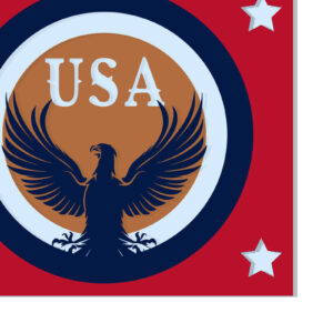 Intra απο ξύλο plywood 3mm-4mm πάχος – ΗΠΑ | 4 Ιουλίου 3D Paper Cut Δίασταση  20x20 cm INTRAFABR-97639355