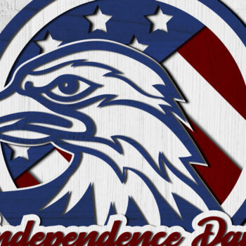 Intra απο ξύλο plywood 3mm-4mm πάχος – USA Eagle, Ημέρα Ανεξαρτησίας, 4 Ιουλίου Δίασταση  20x20 cm INTRAFABR-72745335 - Image 8