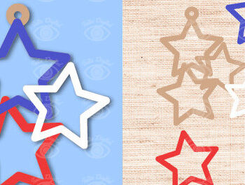 Intra απο ξύλο plywood 3mm-4mm πάχος – Σκουλαρίκια ΗΠΑ Δίασταση  5x5 cm INTRAFABR-96197302 - Image 2