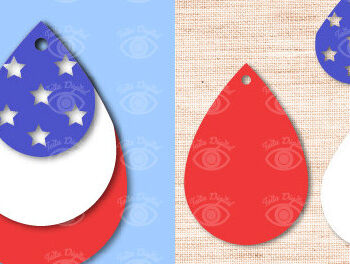 Intra απο ξύλο plywood 3mm-4mm πάχος – Σκουλαρίκια ΗΠΑ Δίασταση  5x5 cm INTRAFABR-96197302 - Image 5