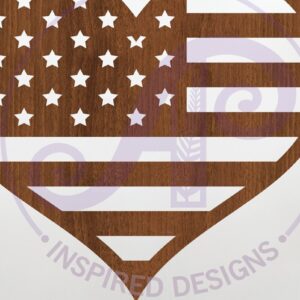 Intra απο ξύλο plywood 3mm-4mm πάχος – Επιτοίχιο σημάδι σημαίας ΗΠΑ, αρχείο. Δίασταση  20x20 cm INTRAFABR-124950836