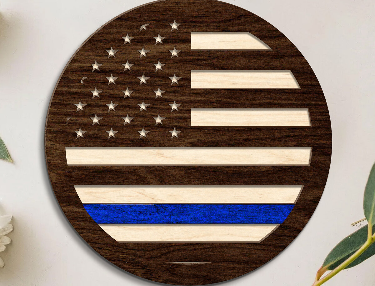 Intra απο ξύλο plywood 3mm-4mm πάχος – Κομμένο αρχείο σημαίας Η.Π.Α Δίασταση  20x20 cm INTRAFABR-123189861