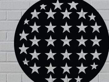 Intra απο ξύλο plywood 3mm-4mm πάχος – Πρότυπα για στρογγυλά σουβέρ των ΗΠΑ Δίασταση  20x20 cm INTRAFABR-120452575 - Image 1