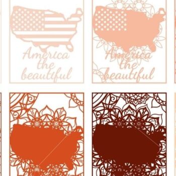 Intra απο ξύλο plywood 3mm-4mm πάχος – Χάρτης με στρώσεις ΗΠΑ Δίασταση  20x20 cm INTRAFABR-29999780 - Image 8