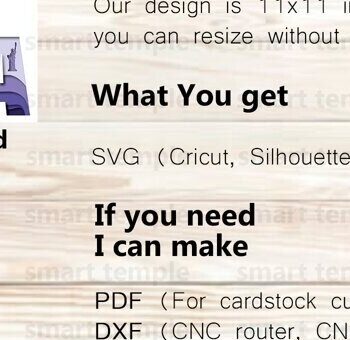 Intra απο ξύλο plywood 3mm-4mm πάχος – USA Papercutting, USA Αρχείο Δίασταση  20x20 cm INTRAFABR-78981296 - Image 3