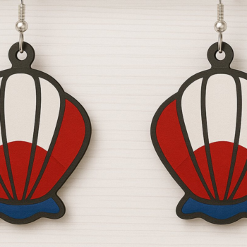 Intra απο ξύλο plywood 3mm-4mm πάχος – Πακέτο με λέιζερ σκουλαρίκια Shell USA Δίασταση  5x5 cm INTRAFABR-123080832 - Image 5