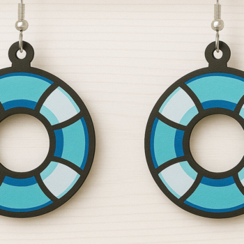 Intra απο ξύλο plywood 3mm-4mm πάχος – Πακέτο με λέιζερ σκουλαρίκια Shell USA Δίασταση  5x5 cm INTRAFABR-123080832 - Image 10