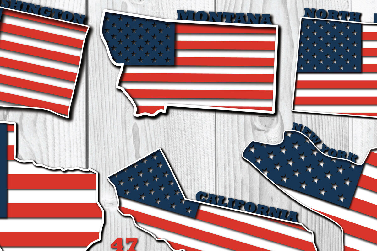 Intra απο ξύλο plywood 3mm-4mm πάχος – Πακέτο κοπής χαρτιού 3d Flag των ΗΠΑ Δίασταση  20x20 cm INTRAFABR-65552158