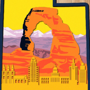 Intra απο ξύλο plywood 3mm-4mm πάχος – Utah, 3D Layered File Δίασταση  20x20 cm INTRAFABR-33365928