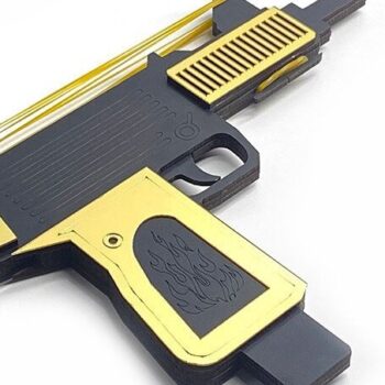 Intra απο ξύλο plywood 3mm-4mm πάχος – Uzi Rubber Band Gun Files Glowforge Cut Δίασταση  20x20 cm INTRAFABR-37547816 - Image 1