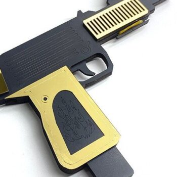 Intra απο ξύλο plywood 3mm-4mm πάχος – Uzi Rubber Band Gun Files Glowforge Cut Δίασταση  20x20 cm INTRAFABR-37547816 - Image 4