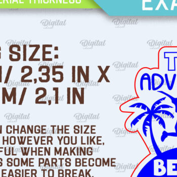 Intra απο ξύλο plywood 3mm-4mm πάχος – Μπρελόκ διακοπών Πακέτο κοπής με λέιζερ Δίασταση  5x5 cm INTRAFABR-99552012 - Image 2