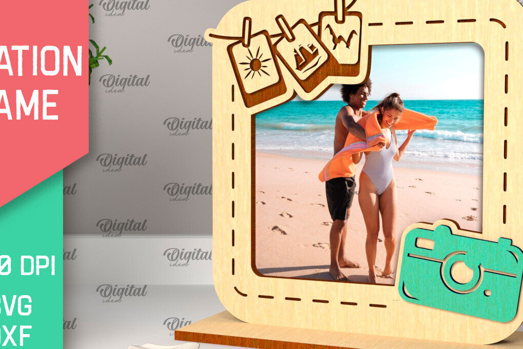 Intra απο ξύλο plywood 3mm-4mm πάχος – Κοπή λέιζερ κορνίζας διακοπών Δίασταση  20x20 cm INTRAFABR-98904719