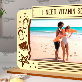 Intra απο ξύλο plywood 3mm-4mm πάχος – Κοπή λέιζερ κορνίζας διακοπών Δίασταση  20x20 cm INTRAFABR-98904385 - Image 1