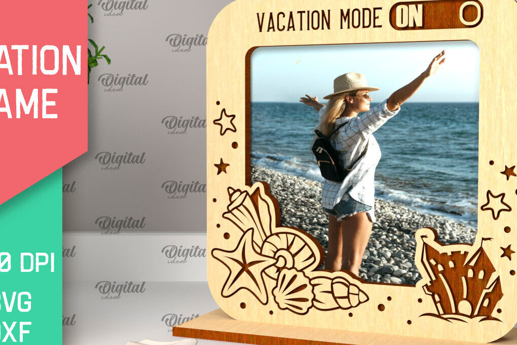 Intra απο ξύλο plywood 3mm-4mm πάχος – Κοπή λέιζερ κορνίζας διακοπών Δίασταση  20x20 cm INTRAFABR-98904439