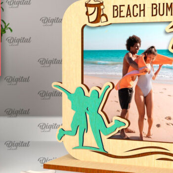 Intra απο ξύλο plywood 3mm-4mm πάχος – Κοπή λέιζερ κορνίζας διακοπών Δίασταση  20x20 cm INTRAFABR-98904512 - Image 1