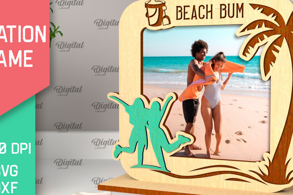 Intra απο ξύλο plywood 3mm-4mm πάχος – Κοπή λέιζερ κορνίζας διακοπών Δίασταση  20x20 cm INTRAFABR-98904512