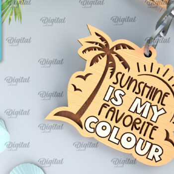 Intra απο ξύλο plywood 3mm-4mm πάχος – Ξύλινο μπρελόκ για διακοπές με λέιζερ Δίασταση  5x5 cm INTRAFABR-99395627 - Image 1