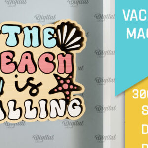 Intra απο ξύλο plywood 3mm-4mm πάχος – Ξύλινο μαγνήτη για διακοπές με λέιζερ Δίασταση  20x20 cm INTRAFABR-98122799