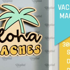 Intra απο ξύλο plywood 3mm-4mm πάχος – Ξύλινο μαγνήτη για διακοπές με λέιζερ Δίασταση  20x20 cm INTRAFABR-98122310