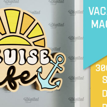 Intra απο ξύλο plywood 3mm-4mm πάχος – Ξύλινο μαγνήτη για διακοπές με λέιζερ Δίασταση 20x20 cm INTRAFABR-98122364 - Image 1