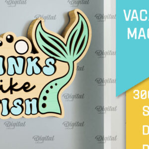 Intra απο ξύλο plywood 3mm-4mm πάχος – Ξύλινο μαγνήτη για διακοπές με λέιζερ Δίασταση  20x20 cm INTRAFABR-98122510