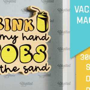 Intra απο ξύλο plywood 3mm-4mm πάχος – Ξύλινο μαγνήτη για διακοπές με λέιζερ Δίασταση  20x20 cm INTRAFABR-98122701