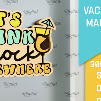 Intra απο ξύλο plywood 3mm-4mm πάχος – Ξύλινο μαγνήτη για διακοπές με λέιζερ Δίασταση  20x20 cm INTRAFABR-98122296 - Image 1