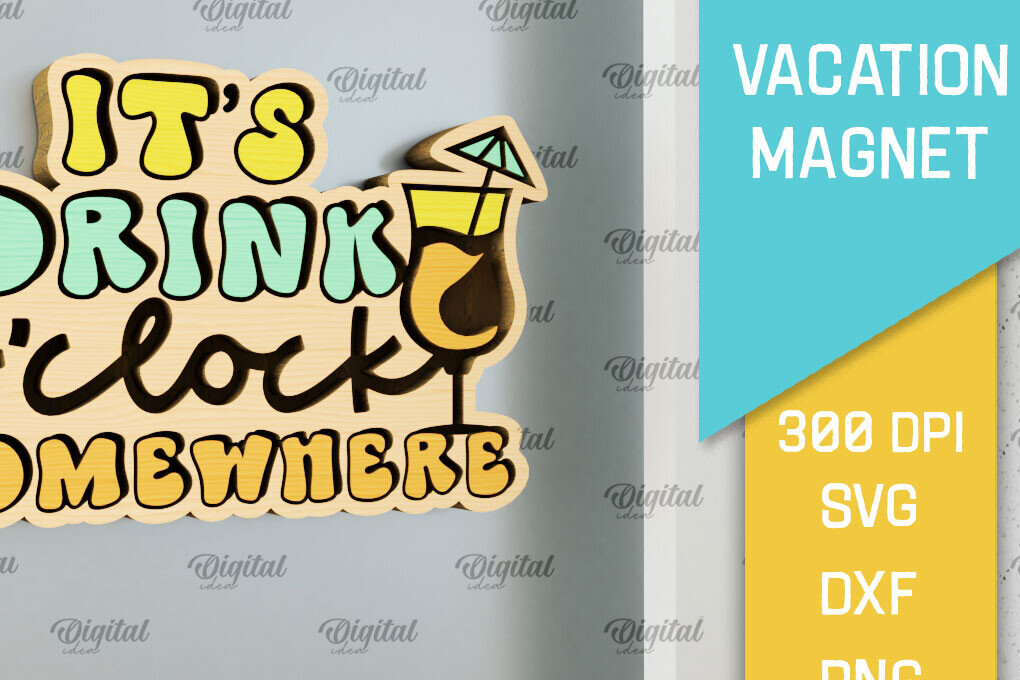 Intra απο ξύλο plywood 3mm-4mm πάχος – Ξύλινο μαγνήτη για διακοπές με λέιζερ Δίασταση  20x20 cm INTRAFABR-98122296