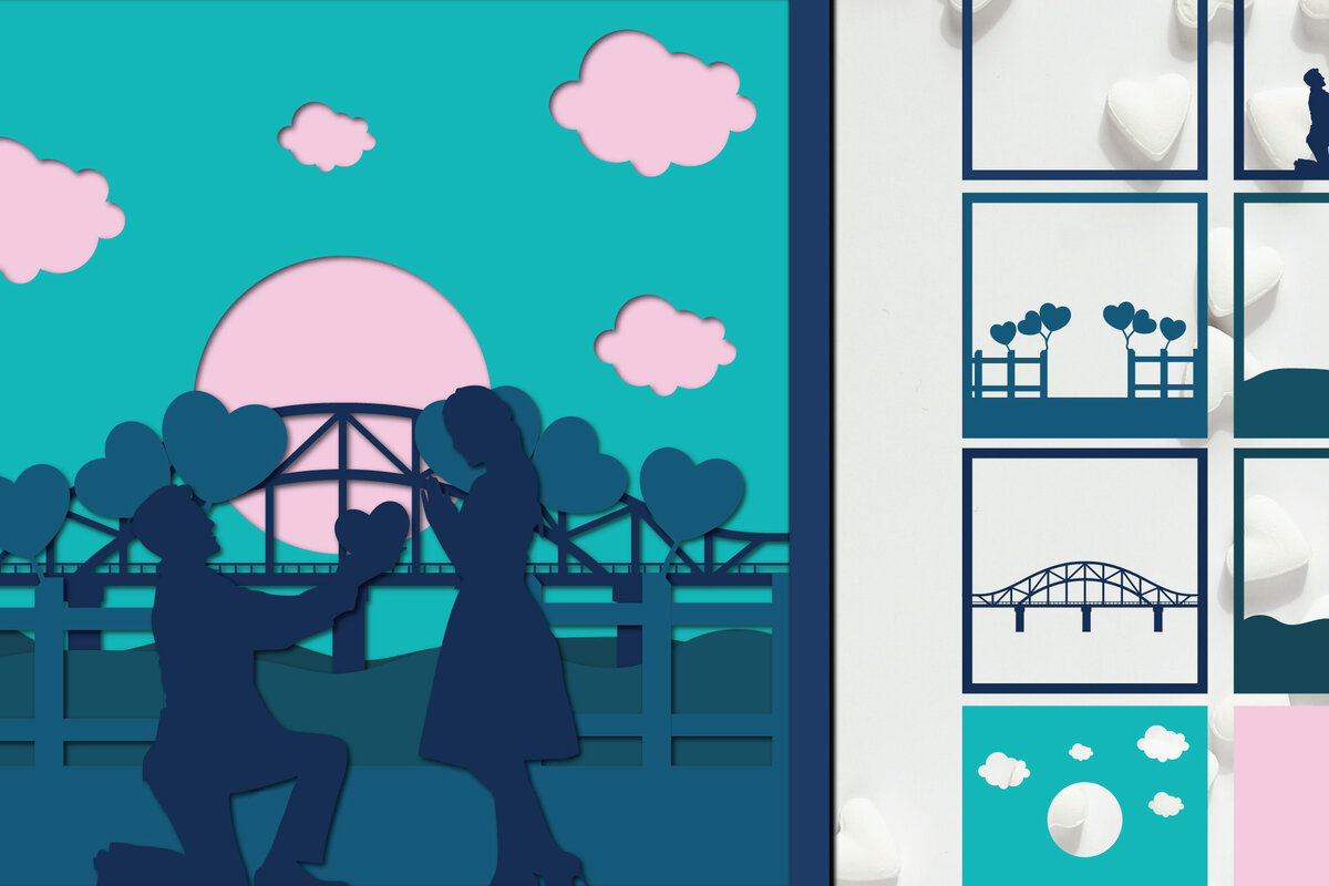 Intra απο ξύλο plywood 3mm-4mm πάχος – Valentine 3d Paper Cout Αρχείο Δίασταση  20x20 cm INTRAFABR-23184108