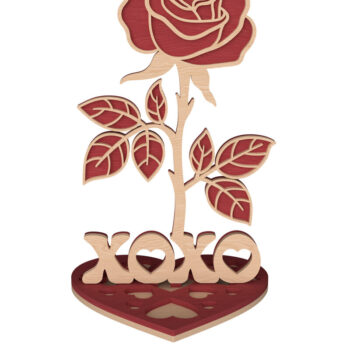 Intra απο ξύλο plywood 3mm-4mm πάχος – Πακέτο διακόσμησης για τρισδιάστατη Αγίου Βαλεντίνου Δίασταση  20x20 cm INTRAFABR-111651958 - Image 2