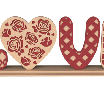 Intra απο ξύλο plywood 3mm-4mm πάχος – Πακέτο διακόσμησης για τρισδιάστατη Αγίου Βαλεντίνου Δίασταση  20x20 cm INTRAFABR-111651958 - Image 7