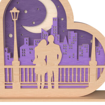 Intra απο ξύλο plywood 3mm-4mm πάχος – Πακέτο διακόσμησης για τρισδιάστατη Αγίου Βαλεντίνου Δίασταση  20x20 cm INTRAFABR-111651958 - Image 8