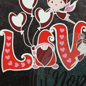 Intra απο ξύλο plywood 3mm-4mm πάχος – Valentine 3D Love V.2 Δίασταση  20x20 cm INTRAFABR-55673319