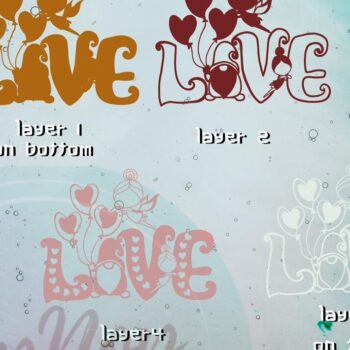 Intra απο ξύλο plywood 3mm-4mm πάχος – Valentine 3D Love V.2 Δίασταση  20x20 cm INTRAFABR-55673319 - Image 2