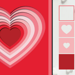 Intra απο ξύλο plywood 3mm-4mm πάχος – Valentine 3d Paper Love Δίασταση  20x20 cm INTRAFABR-23184135