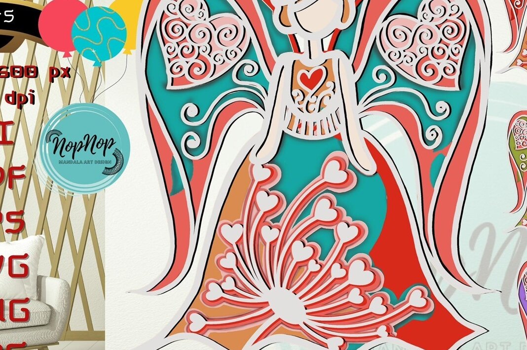 Intra απο ξύλο plywood 3mm-4mm πάχος – Valentine 3D Princess V.2 Δίασταση  20x20 cm INTRAFABR-55302575