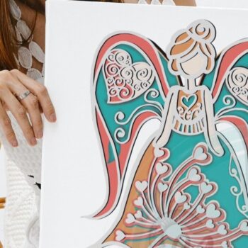 Intra απο ξύλο plywood 3mm-4mm πάχος – Valentine 3D Princess V.2 Δίασταση  20x20 cm INTRAFABR-55302575 - Image 4