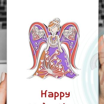 Intra απο ξύλο plywood 3mm-4mm πάχος – Valentine 3D Princess V.2 Δίασταση  20x20 cm INTRAFABR-55302575 - Image 9