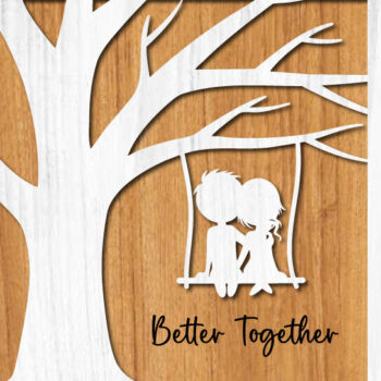 Intra απο ξύλο plywood 3mm-4mm πάχος – Ξύλινο Δώρο Βαλεντίνου/Επετείου Δίασταση  20x20 cm INTRAFABR-114142366 - Image 7